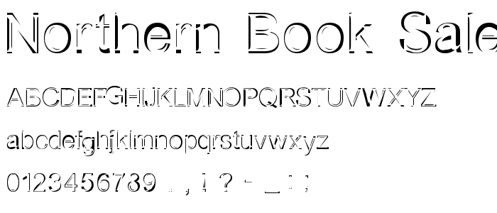 Northern Book Sale font